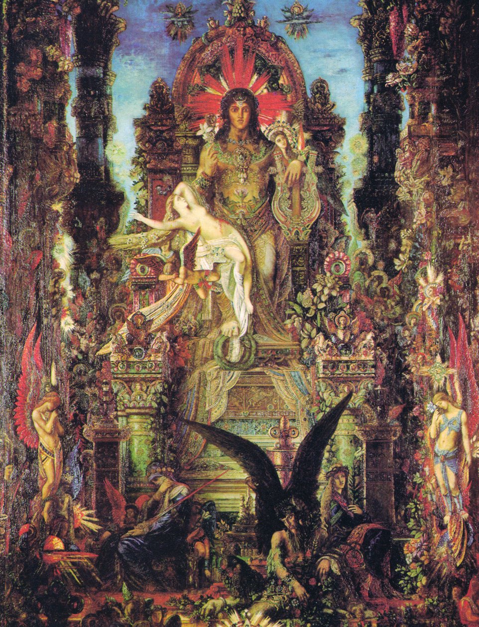 ギュスターブ・モロー「ジュピターとセメレー」ポスター ギュスターヴ・モロー（Gustave Moreau）『ジュピターとセメレ』（1894